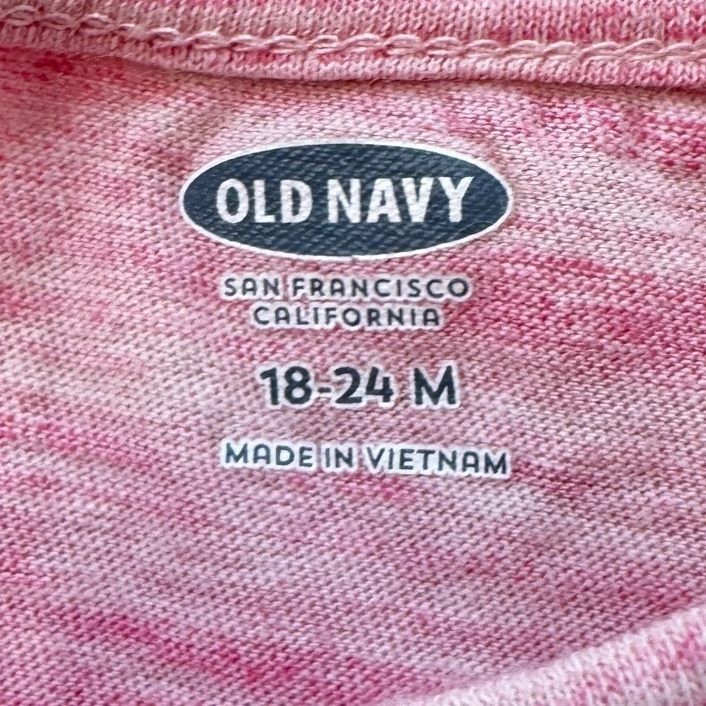 Pink Heathered Long Sleeve Girls Top With Pocket